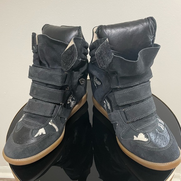 Isabel Marant Hawaiian Bekett High Top Wedge Sneaker - Picture 4 of 8